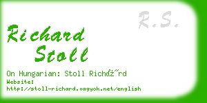 richard stoll business card